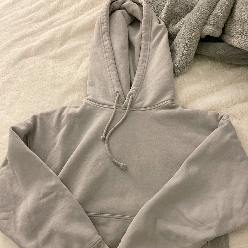 Aritzia boyfriend hoodie light purple/gray